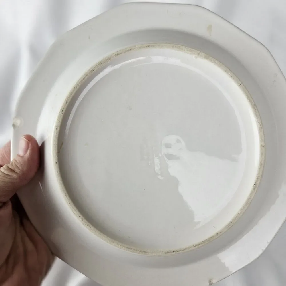 Pfaltzgraff Heritage White 8”  Luncheon Plate Made In USA Small Chip